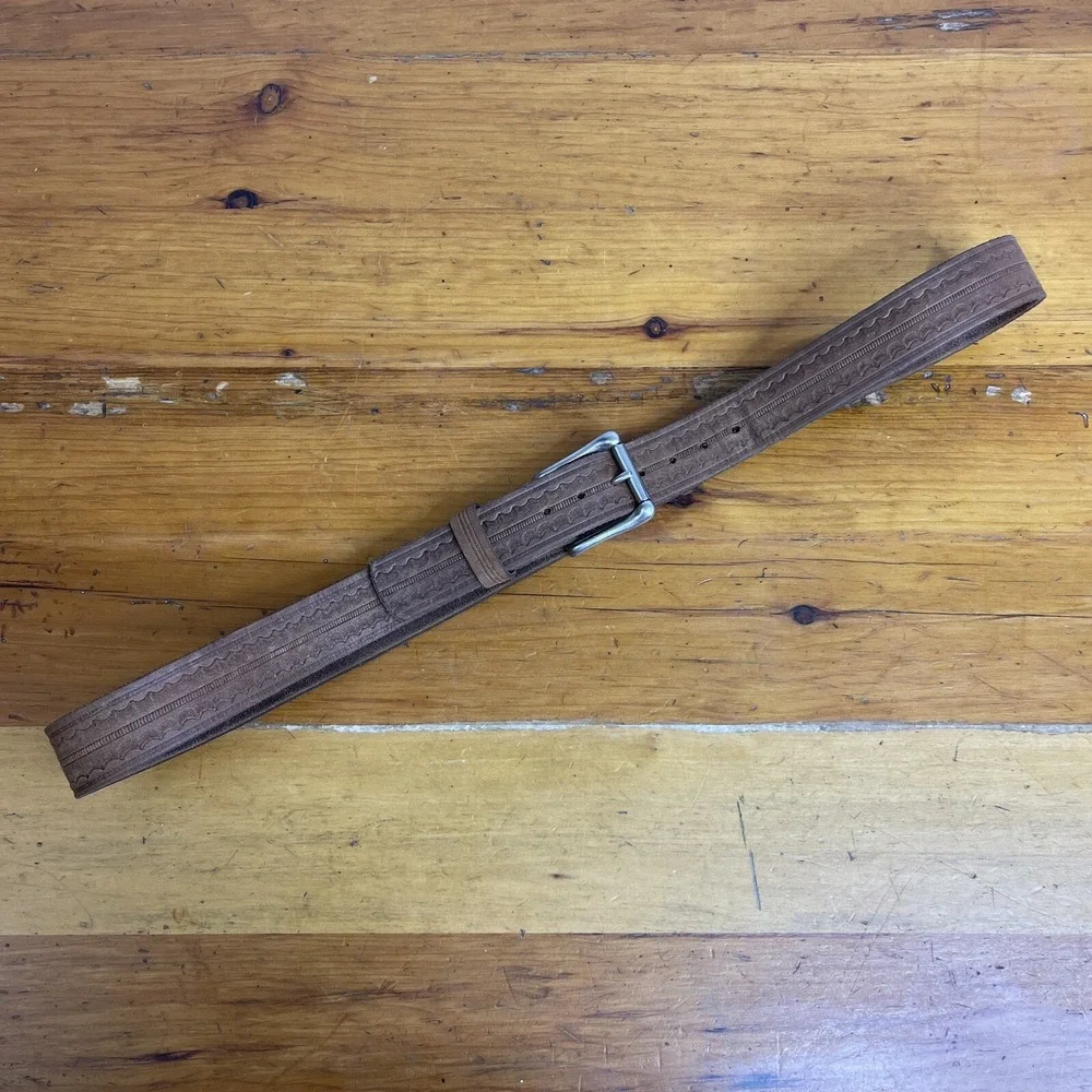 Bryce Canon Trading Post Mens‎ Genuine Top Grain Leather Belt Size 44 USA-Made